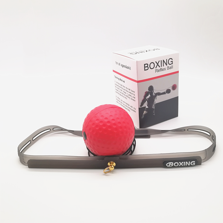 E1 1 Ball Boxing Punch Reflex Trainer with Elastic String, Lightweight Headband Stress Relief Workout Equipment