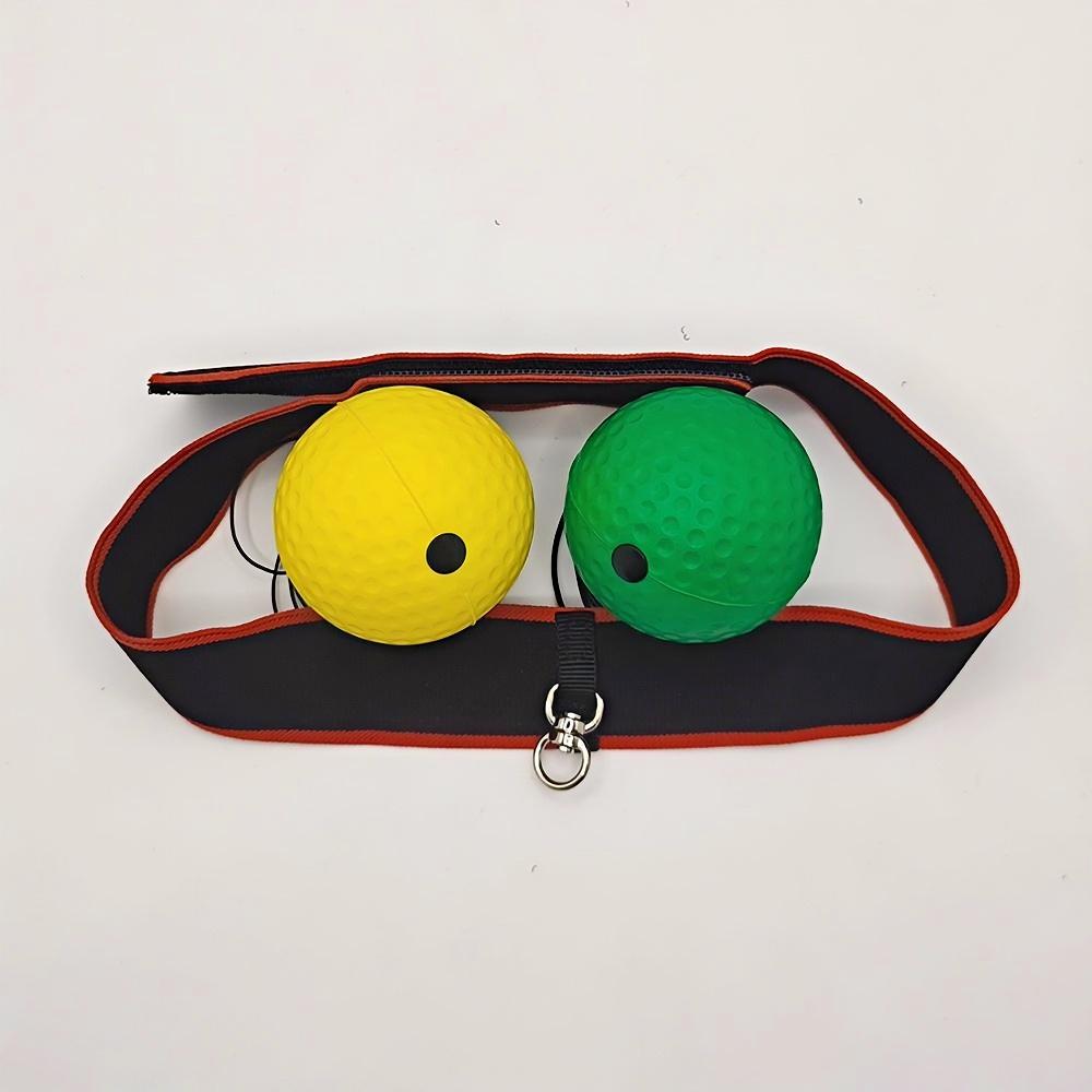 F2 Headband Boxing Reflex Ball 2 Balls Set, Sweat Resistant Head Mounted Punch Ball for Daily Workout