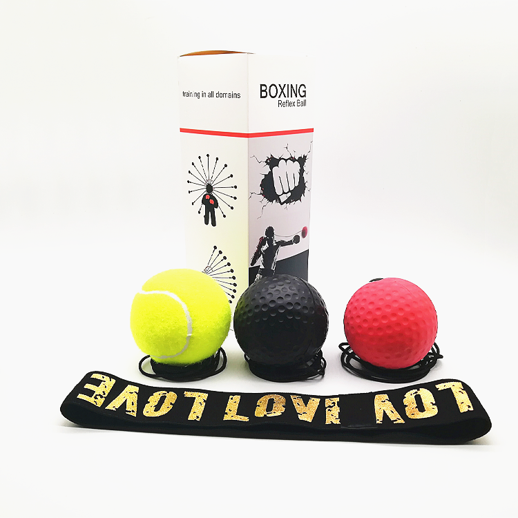 A3 Head Mounted Boxing Reaction Ball 3 Balls Kit, Multi Weight Speed Trainer for Boxing MMA Muay Thai Training