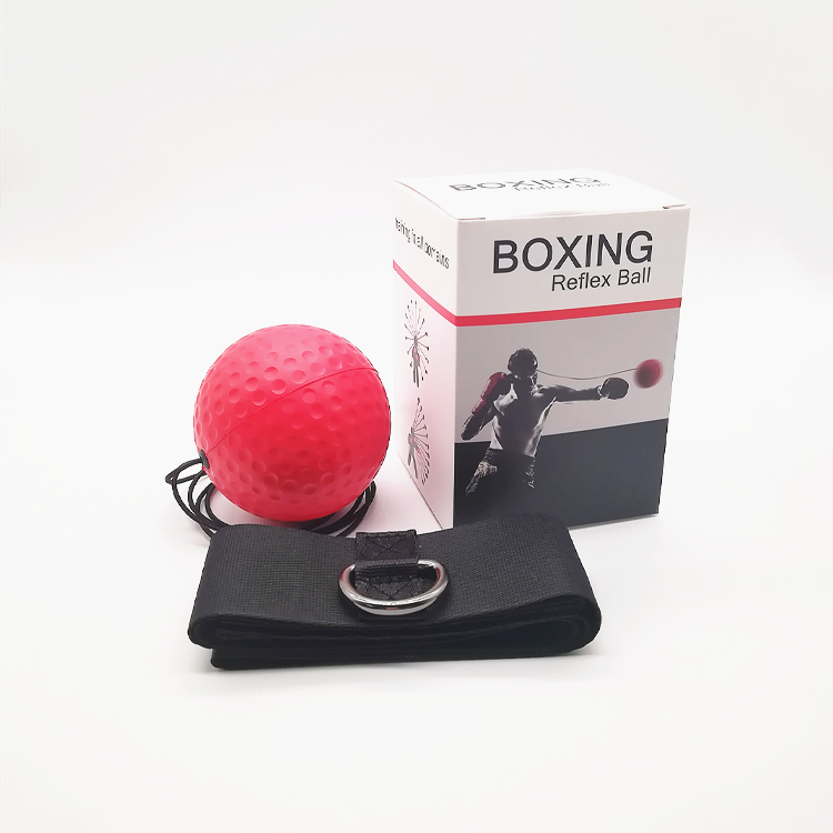 B1 Head Mounted Boxing Reaction Ball Single Ball Set, Portable Home Fitness Trainer for Kids Adults Beginners