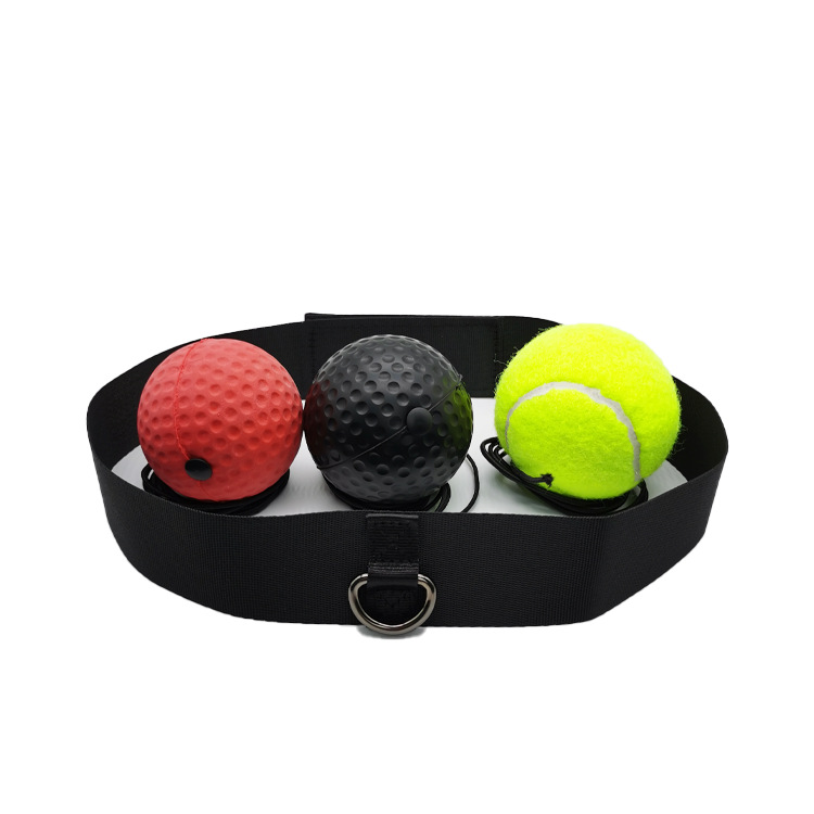 B3 3 Pack Boxing Reflex Ball Set Adjustable Headband, 3 Difficulty Head Mounted Punch Training Balls for All Levels
