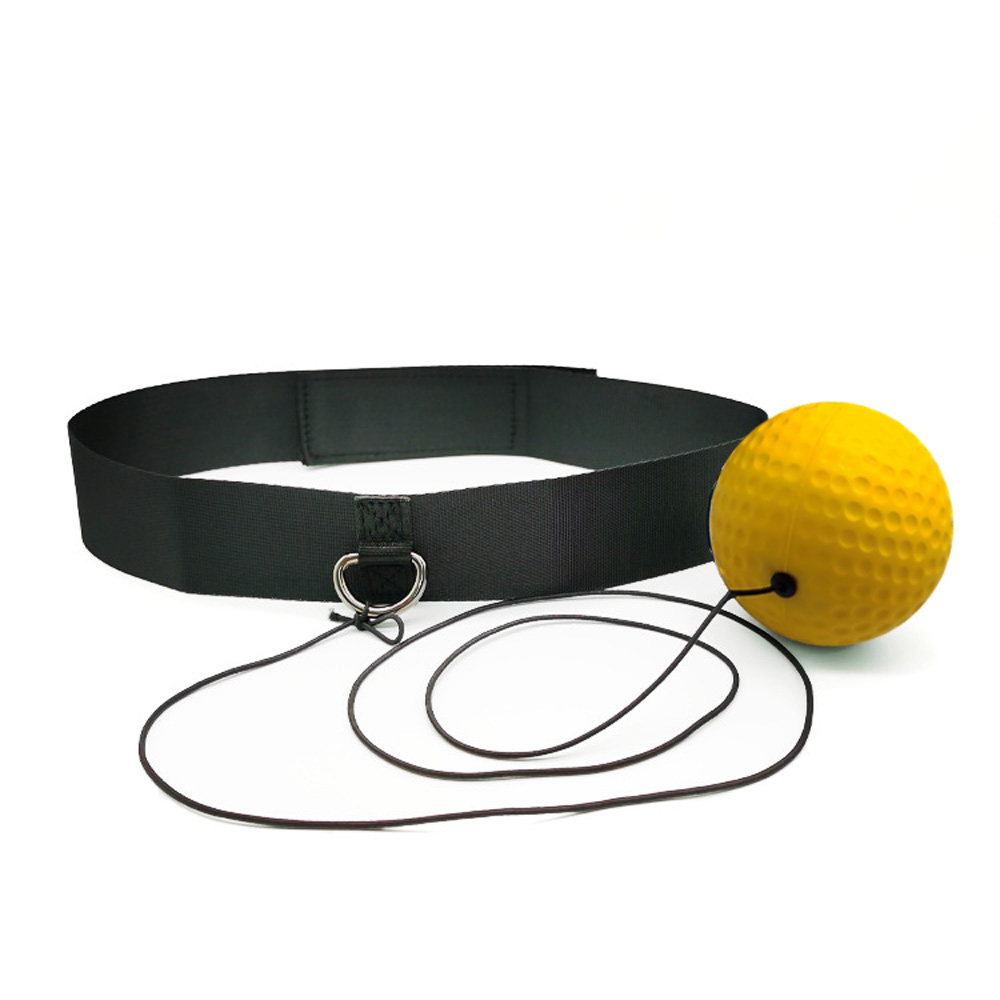 B1 Head Mounted Boxing Reaction Ball Single Ball Set, Portable Home Fitness Trainer for Kids Adults Beginners