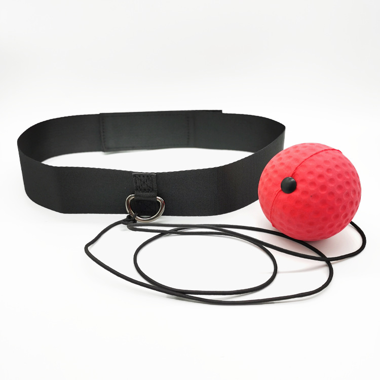 B1 Head Mounted Boxing Reaction Ball Single Ball Set, Portable Home Fitness Trainer for Kids Adults Beginners