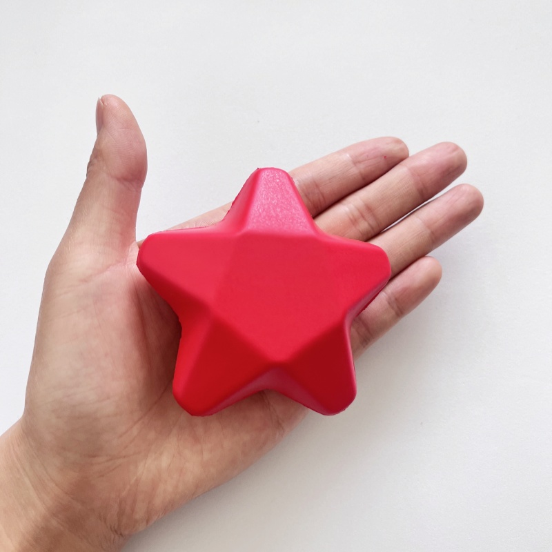 5.2cm/7.8cm Star Shaped PU Stress Squeeze Ball Custom Color & Custom Logo Hand Grip Exercise Ball