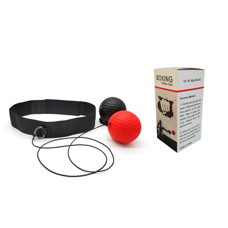 C2 2 Balls Boxing Reflex Head Mounted Kit, All Ages Indoor Outdoor Boxing Reaction Practice Equipment