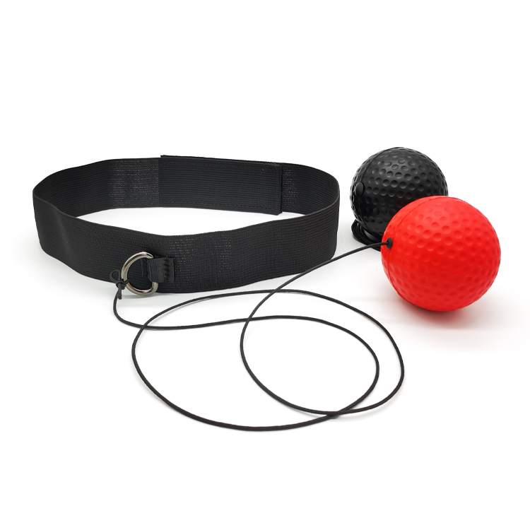 C2 2 Balls Boxing Reflex Head Mounted Kit, All Ages Indoor Outdoor Boxing Reaction Practice Equipment