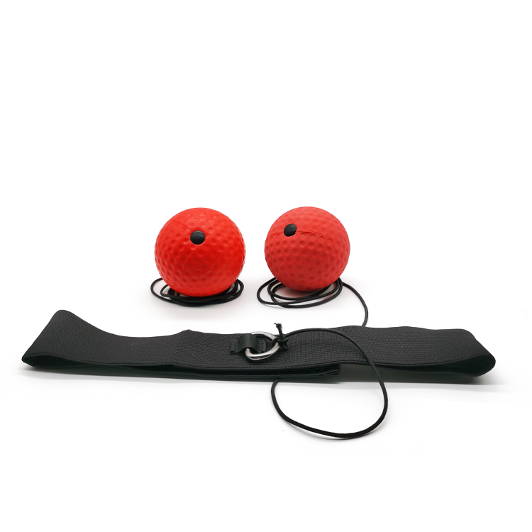 C2 2 Balls Boxing Reflex Head Mounted Kit, All Ages Indoor Outdoor Boxing Reaction Practice Equipment