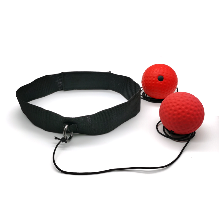 C2 2 Balls Boxing Reflex Head Mounted Kit, All Ages Indoor Outdoor Boxing Reaction Practice Equipment