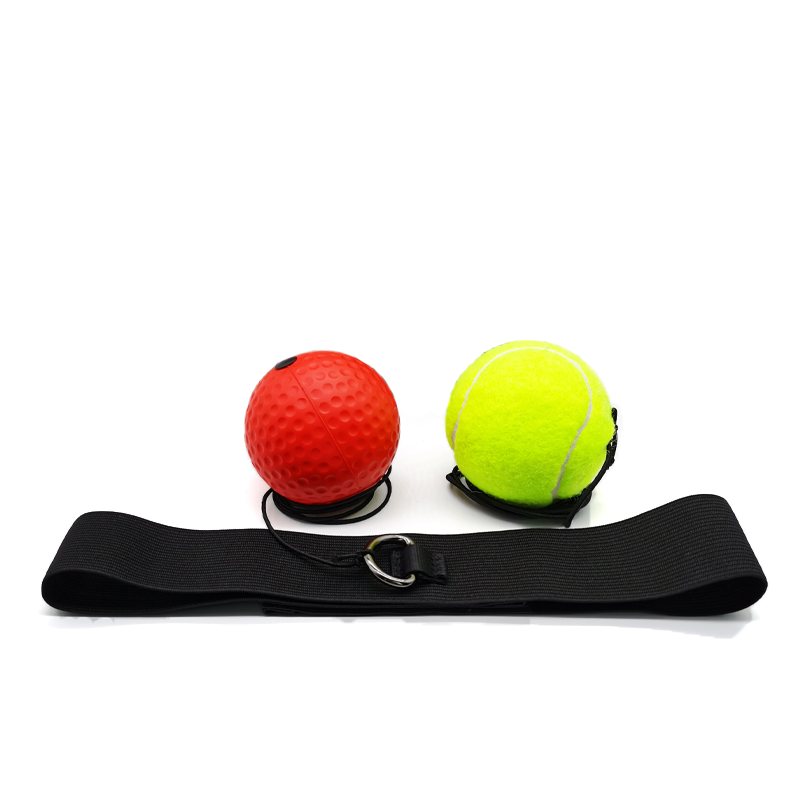 C2 2 Balls Boxing Reflex Head Mounted Kit, All Ages Indoor Outdoor Boxing Reaction Practice Equipment