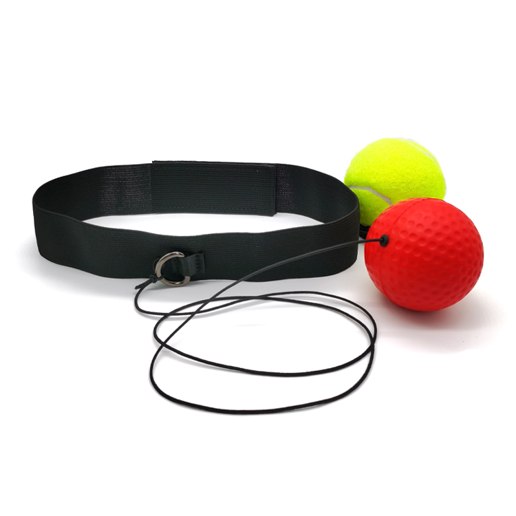 C2 2 Balls Boxing Reflex Head Mounted Kit, All Ages Indoor Outdoor Boxing Reaction Practice Equipment