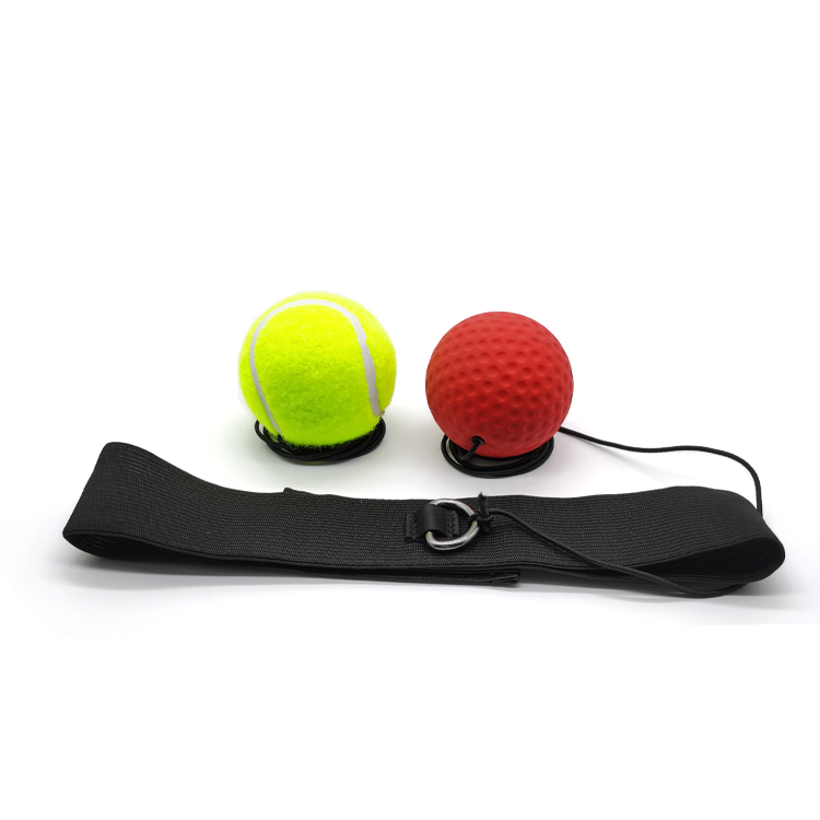 C2 2 Balls Boxing Reflex Head Mounted Kit, All Ages Indoor Outdoor Boxing Reaction Practice Equipment